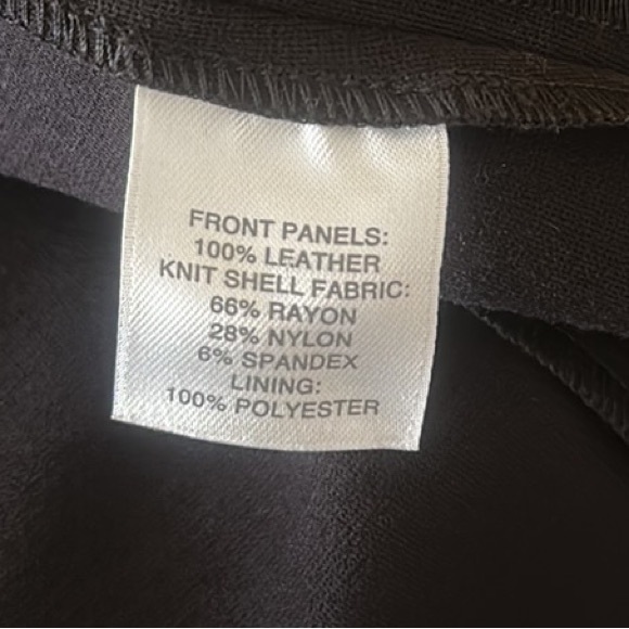 Classiques Entier Nordstrom Black Ponte Knit Top with Leather Panels Size L - Picture 15 of 16